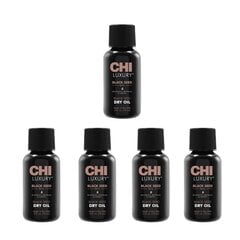 Kuivade juuste õli musta seemneõliga CHI Luxury, 15 ml x 5 tk. hind ja info | Maskid, õlid, seerumid | kaup24.ee