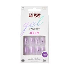 Kunstküünte KISS Gel Fantasy M lilla 1tk. цена и информация | Средства для маникюра и педикюра | kaup24.ee