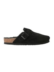 Seemisnahast sussid villaga Riva Wool / Black hind ja info | Naiste plätud ja sussid | kaup24.ee