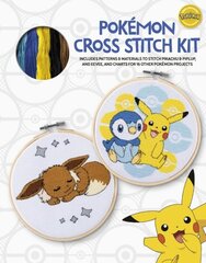 PokéMon Cross Stitch Kit: Includes Patterns and Materials to Stitch Pikachu & Piplup, & Evee, and Charts for 16 Other PokéMon Projects hind ja info | Tervislik eluviis ja toitumine | kaup24.ee