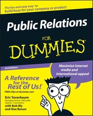 Public Relations For Dummies 2nd edition цена и информация | Книги по экономике | kaup24.ee