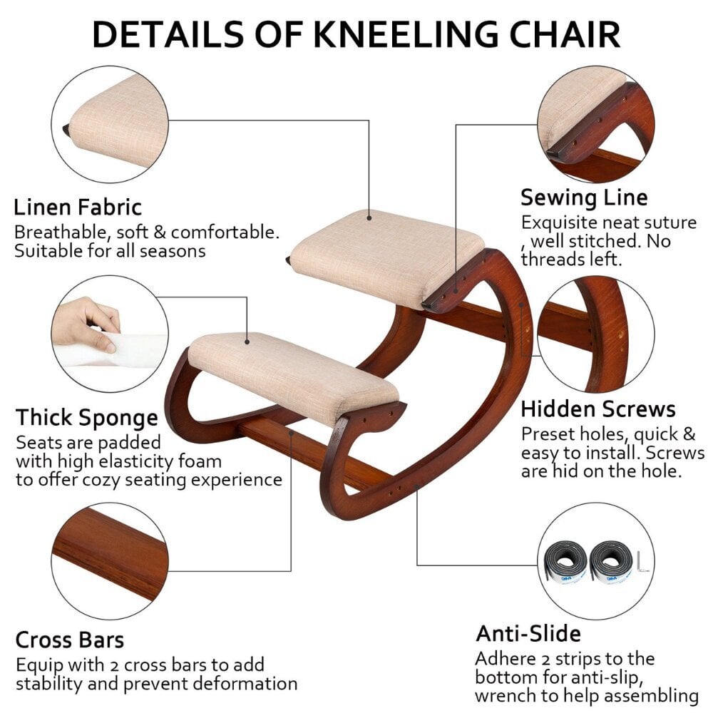 Ergonomiline põlvetool Vevor цена и информация | Kontoritoolid | kaup24.ee