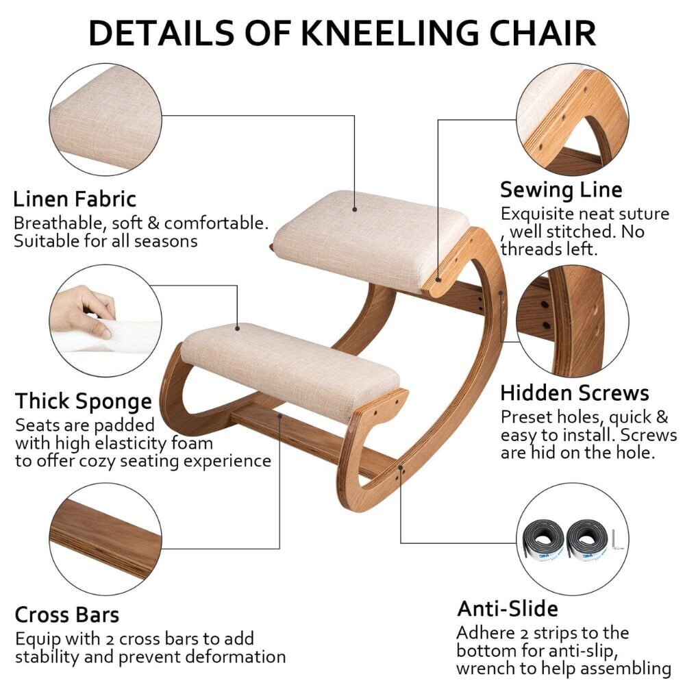 Ergonomiline põlvetool Vevor hind ja info | Kontoritoolid | kaup24.ee