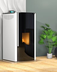 ONYX full glass 12 kW - пелетный камин с водяным отоплением цена и информация | Камины | kaup24.ee