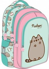 Pusheen St. Majewski mitme kambriga kooliseljakott. St. Majewski sinised toonid, roosad toonid, kirjud 22 a + 4 muud toodet hind ja info | Koolikotid, sussikotid | kaup24.ee