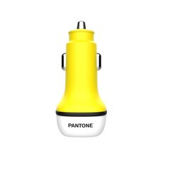 PANTONE autolaadija 38W PD QC 1x USB 1x USB-C PT-PDDC05 kollane värv 102C hind ja info | Mobiiltelefonide laadijad | kaup24.ee