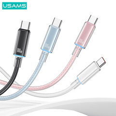 USAMS Cloud Series 100W PD type-C to type-C hind ja info | Mobiiltelefonide kaablid | kaup24.ee