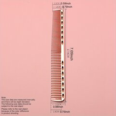 '1tk juuksuri alumiiniumist kamm' hind ja info | Juukseharjad, kammid, juuksuri käärid | kaup24.ee