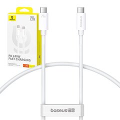 Baseus Superior 2 CB000066 USB-C / USB-C USB4 kaabel 240 W 1,8 m - valge hind ja info | Kaablid ja juhtmed | kaup24.ee