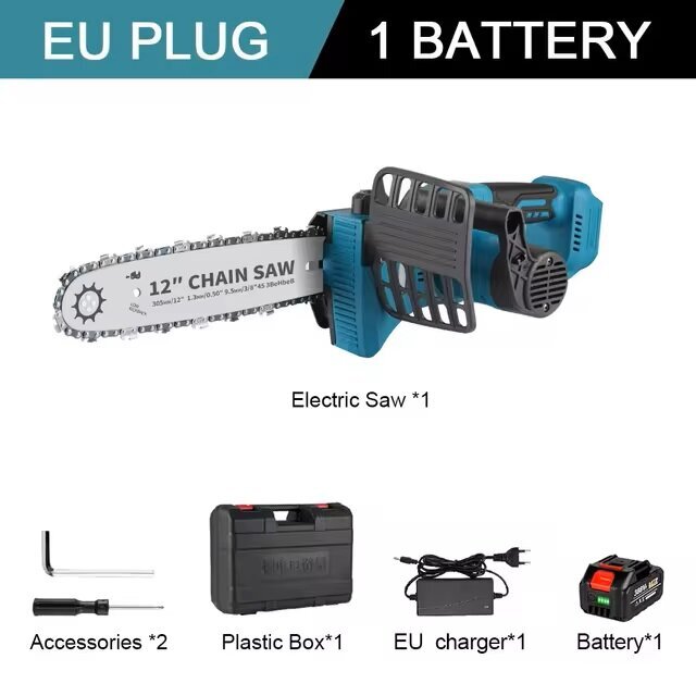 Elektriline kettsaag 2000W 12-tolline harjadeta, 18000RPM, Makita 18V akuga цена и информация | Elektrilised saed, mootorsaed ja tarvikud | kaup24.ee