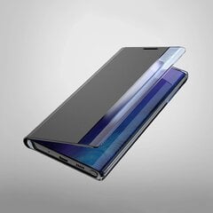 Новый чехол Sleep View с клапаном и подставкой для Samsung Galaxy A55 — черный цена и информация | Чехлы для телефонов | kaup24.ee