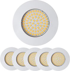 HCFEI LED Ultra Flat Spotlight, 3,5W, 230V, matt valge, 6 tk. hind ja info | Laelambid | kaup24.ee