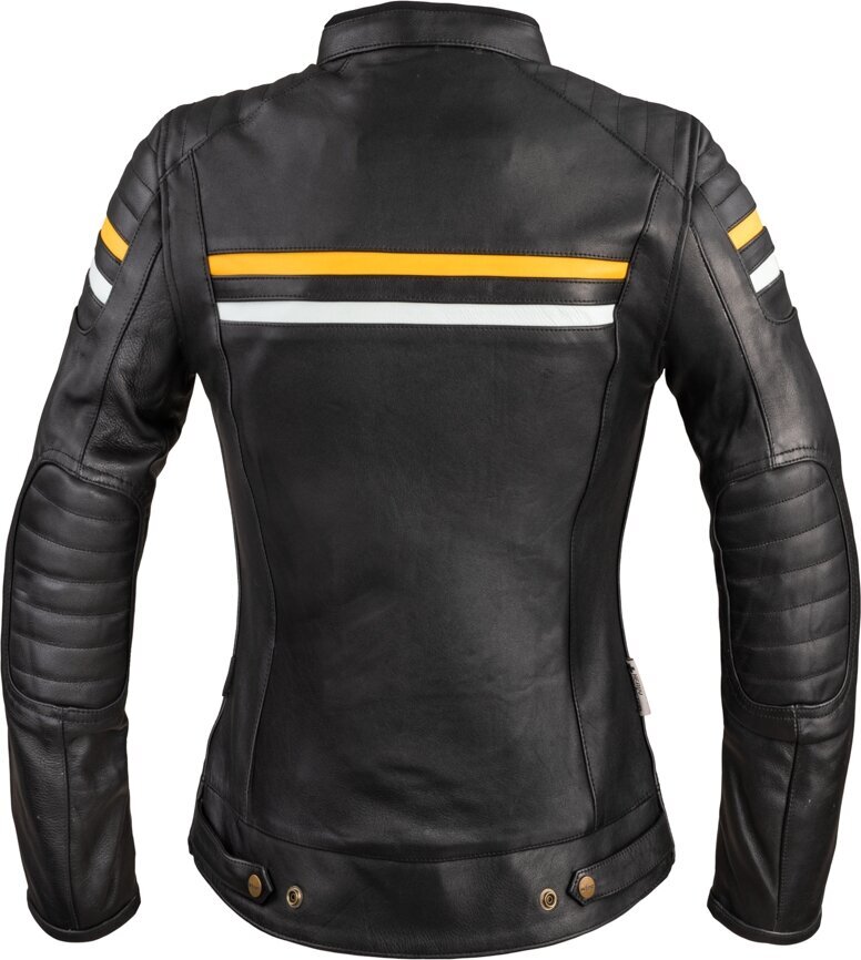 Naiste nahast motojope W-TEC Stripe Lady - must L hind ja info | Mootorratturi joped | kaup24.ee