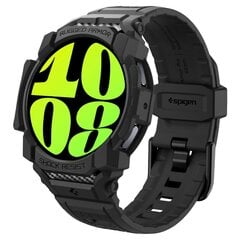 SPIGEN RUGGED ARMOR "PRO" SAMSUNG GALAXY WATCH 7 (44 MM) MATT MUST hind ja info | Nutikellade ja nutivõrude tarvikud | kaup24.ee