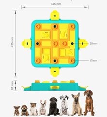 LACCEN Головоломка для собак, интерактивная игрушка - синий и желтый цена и информация | Игрушки для собак | kaup24.ee
