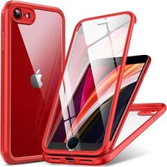 Чехол DOSNTO для iPhone SE 2022/SE 2020/8/7, полная защита 360° красный цена и информация | Чехлы для телефонов | kaup24.ee