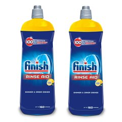 Finish nõudepesumasina loputusvahend Shine&Dry Lemon, 2 x 800 ml цена и информация | Средства для мытья посуды | kaup24.ee