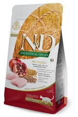 FARMINA N&D ANCESTRAL GRAIN CAT NEUTTERED - КУРИЦА ДЛЯ ВЗРОСЛЫХ 1,5 кг цена и информация | Сухой корм для кошек | kaup24.ee