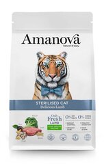 Amanova Delicious täiskasvanud steriliseeritud kassidele lambalihaga, 1,5 kg hind ja info | Kuivtoit kassidele | kaup24.ee