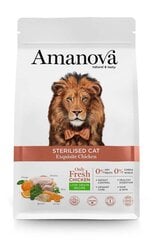 Amanova Exquisite täiskasvanud steriliseeritud kassidele kanaga, 1,5 kg hind ja info | Kuivtoit kassidele | kaup24.ee