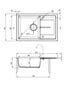 Deante graniidist köögivalamu Deante Leda koos segistiga ZRDP2113, Graphite+Nero цена и информация | Köögivalamud | kaup24.ee