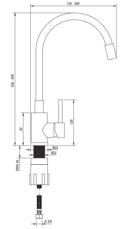 Deante graniidist köögivalamu Deante Leda koos segistiga ZRDP2113, Graphite+Nero цена и информация | Köögivalamud | kaup24.ee