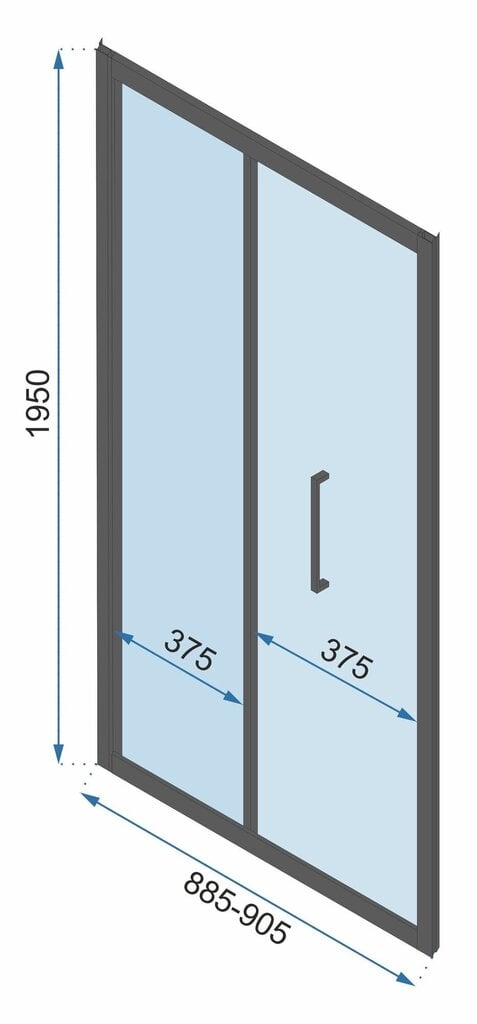 Dušikabiin Rea Rapid Fold Corner Gold 90x100 цена и информация | Dušikabiinid | kaup24.ee