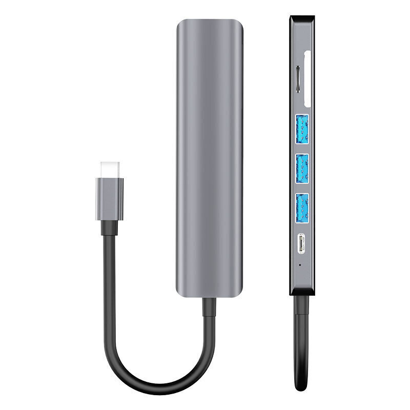 USB-jaotur Hub 7in1 USB-C/USB-3/USB-2/HDMI/Micro SD/TF цена и информация | USB jagajad, adapterid | kaup24.ee