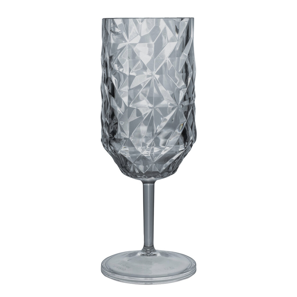 Purunematud pokaalid PRISMA GOBLET Grey 400ml, 2 tk цена и информация | Klaasid, tassid ja kannud | kaup24.ee