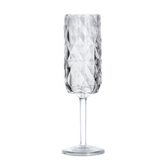 Purunematud pokaalid PRISMA CHAMPAGNE FLUTE Clear 180ml, 2 tk hind ja info | Klaasid, tassid ja kannud | kaup24.ee