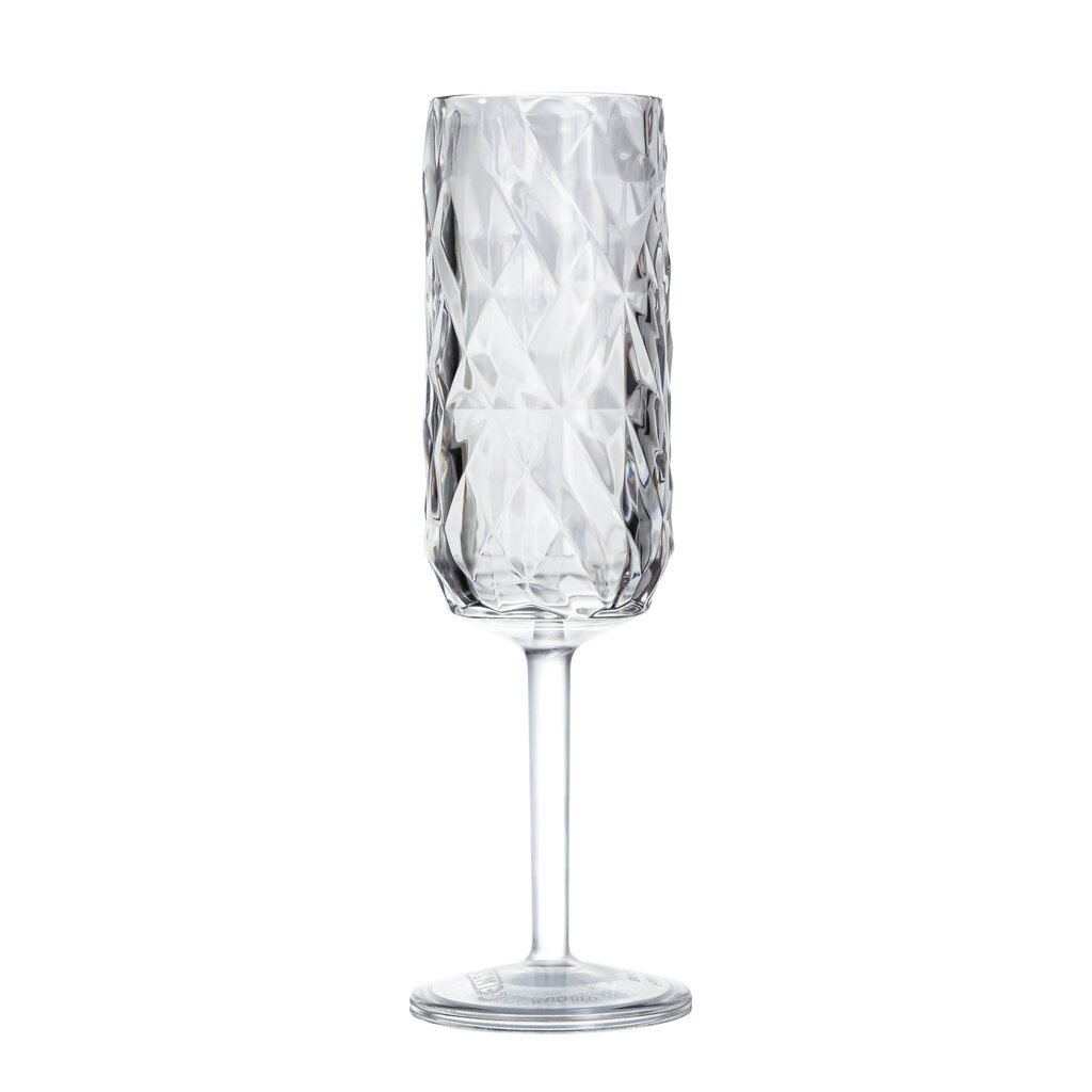 Purunematud pokaalid PRISMA CHAMPAGNE FLUTE Clear 180ml, 6 tk hind ja info | Klaasid, tassid ja kannud | kaup24.ee