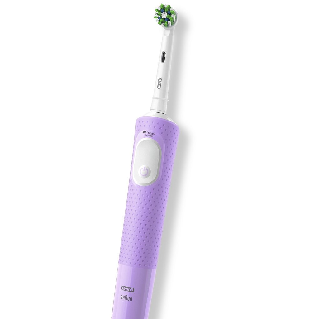 Oral-B Vitality Pro D103 lilla lilla + asendusotsikud + must korpus + hambapulgad + suukorv + suukorvpall hind ja info | Elektrilised hambaharjad | kaup24.ee