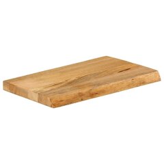 vidaXL lauaplaat naturaalse servaga 50x40x3,8 cm mangopuidust цена и информация | Столешницы для кухни | kaup24.ee