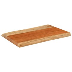 vidaXL Seinariiul 50x40x3,8 cm Akaatsiapuidust Natural Edge hind ja info | Köögitasapinnad | kaup24.ee