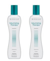 Шампунь Biosilk Silk Therapy Volumizing Farouk, 355 мл x 2 цена и информация | Шампуни | kaup24.ee