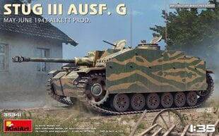 Liimitav mudel MiniArt 35341 StuG III Ausf. G May-June 1943 Alkett Prod. 1/35 цена и информация | Склеиваемые модели | kaup24.ee