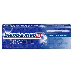 Hambapasta Blend A Med 3D White Delicate White, 75ml x 4 tk. hind ja info | Suuhügieen | kaup24.ee