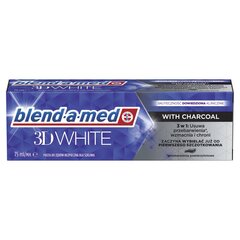 Hambapasta Blend A Med 3D White Charcoal, 75ml x 4 tk. hind ja info | Suuhügieen | kaup24.ee