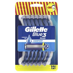 Ühekordsed pardlid Gillette Blue 3 Comfort, 12 tk. x 5 tk. hind ja info | Raseerimisvahendid | kaup24.ee