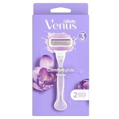 Бритва Venus Comfortglide Breeze, 2 головки х 2 шт. цена и информация | Косметика и средства для бритья | kaup24.ee