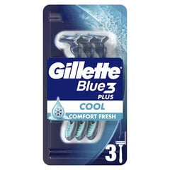 Ühekordsed pardlid Gillette Blue 3 Cool, 3 tk. x 6 tk. hind ja info | Raseerimisvahendid | kaup24.ee