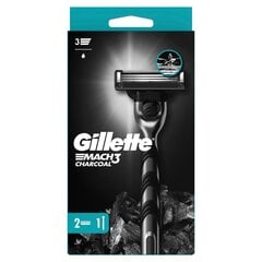 Бритва Gillette Mach3 Charcoal, 2 головки х 5 шт. цена и информация | Средства для бритья | kaup24.ee