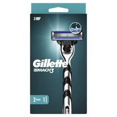 Бритва Gillette MACH3, 2 головки х 2 шт. цена и информация | Косметика и средства для бритья | kaup24.ee