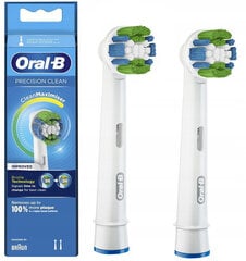 2x Oral-B Precision Clean otsik EB20RB Clean Maximizer цена и информация | Насадки для электрических зубных щеток | kaup24.ee