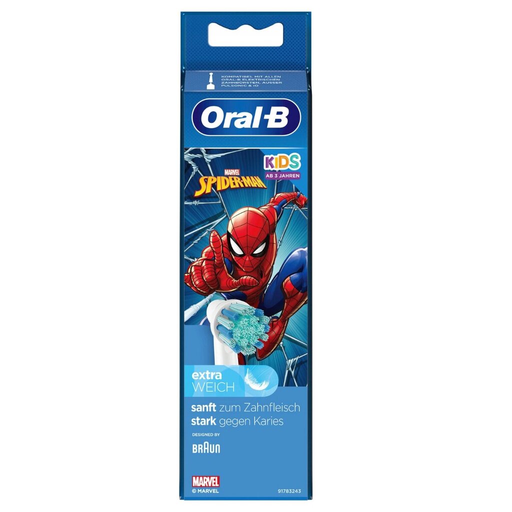 Oral-B EB10s Spiderman tipp uus x8 цена и информация | Elektriliste hambaharjade otsikud | kaup24.ee