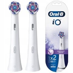 Oral-B iO Radiant White otsikud x2 цена и информация | Насадки для электрических зубных щеток | kaup24.ee