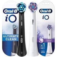 Oral-B iO ULTIMATE CLEAN tipp Must + iO Radiant White цена и информация | Насадки для электрических зубных щеток | kaup24.ee