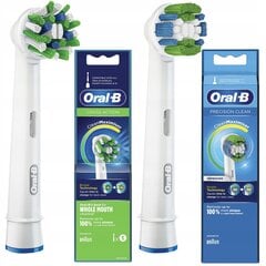 Oral-B CrossAction EB50AB+Oral-B Precision Clean EB20RB Clean Maximizer käepide цена и информация | Насадки для электрических зубных щеток | kaup24.ee