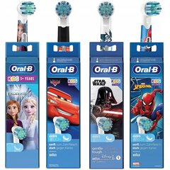 4x Oral-B Kids Frozen+ Cars+ Spiderman+ StarWars otsik цена и информация | Насадки для электрических зубных щеток | kaup24.ee