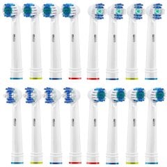 Oral-B universaalsete hambaharjaotsade komplekt 16 Precision White hind ja info | Elektriliste hambaharjade otsikud | kaup24.ee